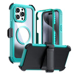 เคสโทรศัพท์อะคริลิกแบบครอบคลุมเต็มที่พร้อมคลิปหลังแม่เหล็ก สำหรับ iPhone 16 Plus, สำหรับ iPhone 16, สำหรับ iPhone 15 Pro Max, สำหรับ iPhone 15 Pro, สำหรับ iPhone 15 Plus / 14 Plus, สำหรับ iPhone 15