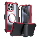 เคสโทรศัพท์อะคริลิกแบบครอบคลุมเต็มที่พร้อมคลิปหลังแม่เหล็ก สำหรับ iPhone 16 Plus, สำหรับ iPhone 16, สำหรับ iPhone 15 Pro Max, สำหรับ iPhone 15 Pro, สำหรับ iPhone 15 Plus / 14 Plus, สำหรับ iPhone 15
