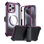 เคสโทรศัพท์อะคริลิกแบบครอบคลุมเต็มที่พร้อมคลิปหลังแม่เหล็ก สำหรับ iPhone 16 Plus, สำหรับ iPhone 16, สำหรับ iPhone 15 Pro Max, สำหรับ iPhone 15 Pro, สำหรับ iPhone 15 Plus / 14 Plus, สำหรับ iPhone 15