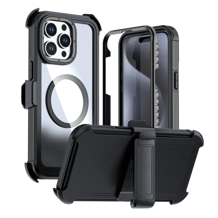 เคสโทรศัพท์อะคริลิกแบบครอบคลุมเต็มที่พร้อมคลิปหลังแม่เหล็ก สำหรับ iPhone 16 Plus, สำหรับ iPhone 16, สำหรับ iPhone 15 Pro Max, สำหรับ iPhone 15 Pro, สำหรับ iPhone 15 Plus / 14 Plus, สำหรับ iPhone 15