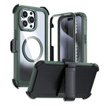 เคสโทรศัพท์อะคริลิกแบบครอบคลุมเต็มที่พร้อมคลิปหลังแม่เหล็ก สำหรับ iPhone 16 Plus, สำหรับ iPhone 16, สำหรับ iPhone 15 Pro Max, สำหรับ iPhone 15 Pro, สำหรับ iPhone 15 Plus / 14 Plus, สำหรับ iPhone 15