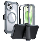 เคสโทรศัพท์อะคริลิกแบบครอบคลุมเต็มที่พร้อมคลิปหลังแม่เหล็ก สำหรับ iPhone 16 Plus, สำหรับ iPhone 16, สำหรับ iPhone 15 Pro Max, สำหรับ iPhone 15 Pro, สำหรับ iPhone 15 Plus / 14 Plus, สำหรับ iPhone 15