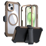 เคสโทรศัพท์อะคริลิกแบบครอบคลุมเต็มที่พร้อมคลิปหลังแม่เหล็ก สำหรับ iPhone 16 Plus, สำหรับ iPhone 16, สำหรับ iPhone 15 Pro Max, สำหรับ iPhone 15 Pro, สำหรับ iPhone 15 Plus / 14 Plus, สำหรับ iPhone 15