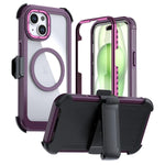 เคสโทรศัพท์อะคริลิกแบบครอบคลุมเต็มที่พร้อมคลิปหลังแม่เหล็ก สำหรับ iPhone 16 Plus, สำหรับ iPhone 16, สำหรับ iPhone 15 Pro Max, สำหรับ iPhone 15 Pro, สำหรับ iPhone 15 Plus / 14 Plus, สำหรับ iPhone 15