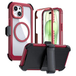เคสโทรศัพท์อะคริลิกแบบครอบคลุมเต็มที่พร้อมคลิปหลังแม่เหล็ก สำหรับ iPhone 16 Plus, สำหรับ iPhone 16, สำหรับ iPhone 15 Pro Max, สำหรับ iPhone 15 Pro, สำหรับ iPhone 15 Plus / 14 Plus, สำหรับ iPhone 15