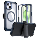 เคสโทรศัพท์อะคริลิกแบบครอบคลุมเต็มที่พร้อมคลิปหลังแม่เหล็ก สำหรับ iPhone 16 Plus, สำหรับ iPhone 16, สำหรับ iPhone 15 Pro Max, สำหรับ iPhone 15 Pro, สำหรับ iPhone 15 Plus / 14 Plus, สำหรับ iPhone 15