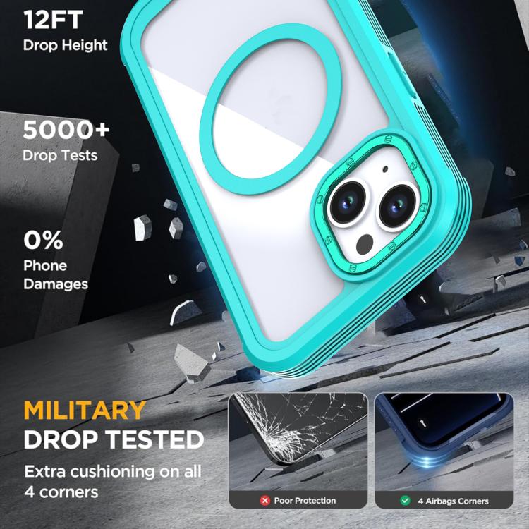 Acrylic Full Coverage Magnetic Phone Case with Back Clip, For iPhone 14 / 13, For iPhone 14 Pro, For iPhone 14 Pro Max, For iPhone 13 Pro Max, For iPhone 13 Pro, For iPhone 12 / 12 Pro