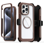 Acrylic Full Coverage Magnetic Phone Case with Back Clip, For iPhone 14 / 13, For iPhone 14 Pro, For iPhone 14 Pro Max, For iPhone 13 Pro Max, For iPhone 13 Pro, For iPhone 12 / 12 Pro