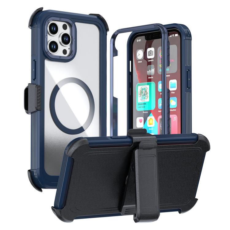 Acrylic Full Coverage Magnetic Phone Case with Back Clip, For iPhone 14 / 13, For iPhone 14 Pro, For iPhone 14 Pro Max, For iPhone 13 Pro Max, For iPhone 13 Pro, For iPhone 12 / 12 Pro