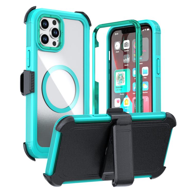 เคสโทรศัพท์อะคริลิกแบบครอบคลุมเต็มที่พร้อมคลิปหลังแม่เหล็ก สำหรับ iPhone 12 Pro Max