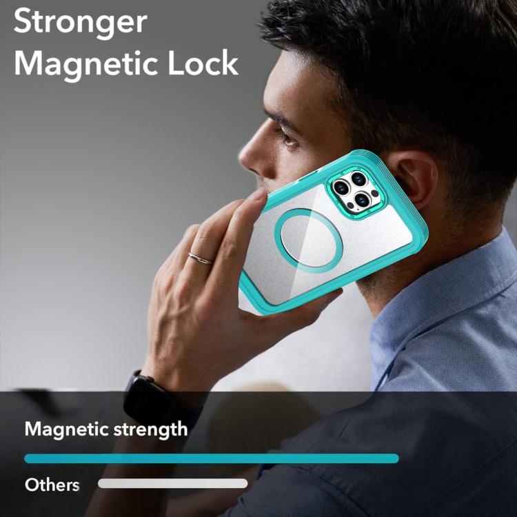 เคสโทรศัพท์อะคริลิกแบบครอบคลุมเต็มที่พร้อมคลิปหลังแม่เหล็ก สำหรับ iPhone 12 Pro Max