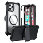 เคสโทรศัพท์อะคริลิกแบบครอบคลุมเต็มที่พร้อมคลิปหลังแม่เหล็ก สำหรับ iPhone 12 Pro Max