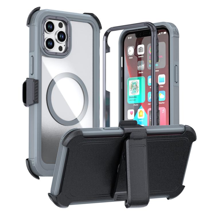 เคสโทรศัพท์อะคริลิกแบบครอบคลุมเต็มที่พร้อมคลิปหลังแม่เหล็ก สำหรับ iPhone 12 Pro Max