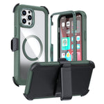 เคสโทรศัพท์อะคริลิกแบบครอบคลุมเต็มที่พร้อมคลิปหลังแม่เหล็ก สำหรับ iPhone 12 Pro Max