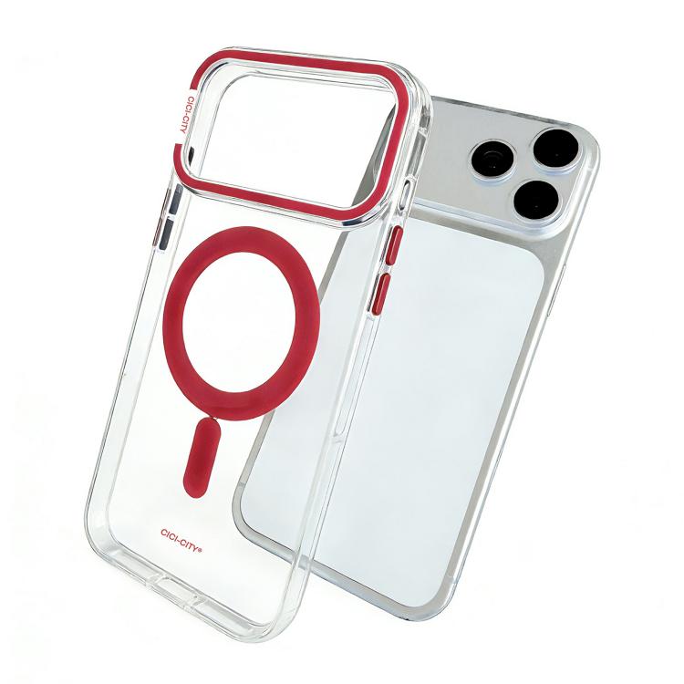 เคสโทรศัพท์ IMD แบบใสแม่เหล็ก CICI-CITY ที่สามารถซ่อมแซมตัวเองได้ สำหรับ iPhone 17 Pro Max, สำหรับ iPhone 17 Pro