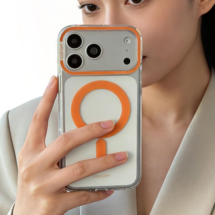 เคสโทรศัพท์ IMD แบบใสแม่เหล็ก CICI-CITY ที่สามารถซ่อมแซมตัวเองได้ สำหรับ iPhone 17 Pro Max, สำหรับ iPhone 17 Pro