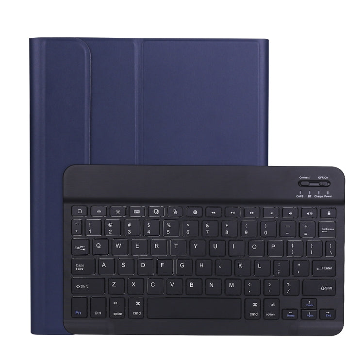 A098B เคสป้องกันคีย์บอร์ดบลูทูธ TPU บางพิเศษถอดได้ สำหรับ iPad Air 11 2024 / 2025 / Air 4 10.9 นิ้ว 2020 พร้อมขาตั้งและช่องใส่ปากกา, A098B
