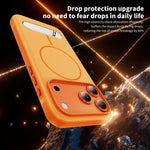 เคสโทรศัพท์แม่เหล็กเลียนแบบสีสองสีพร้อมที่จับ สำหรับ iPhone 17 Pro Max, สำหรับ iPhone 17 Pro