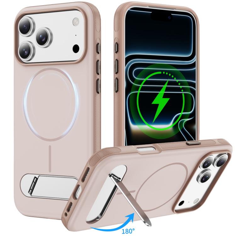 เคสโทรศัพท์แม่เหล็กเลียนแบบสีสองสีพร้อมที่จับ สำหรับ iPhone 17 Pro Max, สำหรับ iPhone 17 Pro
