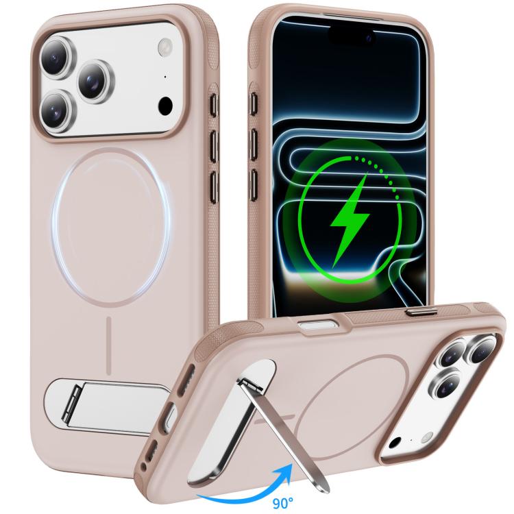 เคสโทรศัพท์แม่เหล็กเลียนแบบสีสองสีพร้อมที่จับ สำหรับ iPhone 17 Pro Max, สำหรับ iPhone 17 Pro