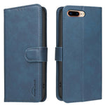 เคสโทรศัพท์หนังวีแกนลายผิวลูกวัวสีพื้นพร้อม RFID สำหรับ iPhone XS Max, สำหรับ iPhone 6 Plus/7 Plus/8 Plus, สำหรับ iPhone 6 / 7 / 8