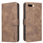 เคสโทรศัพท์หนังวีแกนลายผิวลูกวัวสีพื้นพร้อม RFID สำหรับ iPhone XS Max, สำหรับ iPhone 6 Plus/7 Plus/8 Plus, สำหรับ iPhone 6 / 7 / 8
