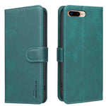 เคสโทรศัพท์หนังวีแกนลายผิวลูกวัวสีพื้นพร้อม RFID สำหรับ iPhone XS Max, สำหรับ iPhone 6 Plus/7 Plus/8 Plus, สำหรับ iPhone 6 / 7 / 8