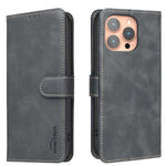 เคสโทรศัพท์หนังวีแกนลายผิวลูกวัวสีพื้นพร้อม RFID สำหรับ iPhone XS Max, สำหรับ iPhone 6 Plus/7 Plus/8 Plus, สำหรับ iPhone 6 / 7 / 8