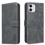 เคสโทรศัพท์หนังวีแกนลายผิวลูกวัวสีพื้นพร้อม RFID สำหรับ iPhone XS Max, สำหรับ iPhone 6 Plus/7 Plus/8 Plus, สำหรับ iPhone 6 / 7 / 8