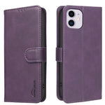 เคสโทรศัพท์หนังวีแกนลายผิวลูกวัวสีพื้นพร้อม RFID สำหรับ iPhone XS Max, สำหรับ iPhone 6 Plus/7 Plus/8 Plus, สำหรับ iPhone 6 / 7 / 8