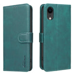 เคสโทรศัพท์หนังวีแกนลายผิวลูกวัวสีพื้นพร้อม RFID สำหรับ iPhone XS Max, สำหรับ iPhone 6 Plus/7 Plus/8 Plus, สำหรับ iPhone 6 / 7 / 8