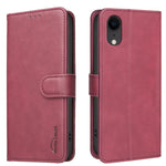 เคสโทรศัพท์หนังวีแกนลายผิวลูกวัวสีพื้นพร้อม RFID สำหรับ iPhone XS Max, สำหรับ iPhone 6 Plus/7 Plus/8 Plus, สำหรับ iPhone 6 / 7 / 8