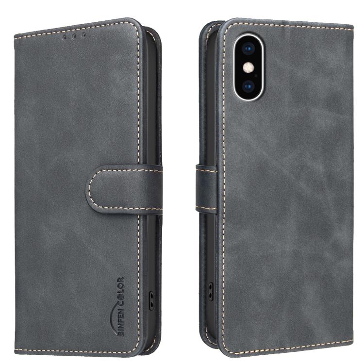 เคสโทรศัพท์หนังวีแกนลายผิวลูกวัวสีพื้นพร้อม RFID สำหรับ iPhone XS Max, สำหรับ iPhone 6 Plus/7 Plus/8 Plus, สำหรับ iPhone 6 / 7 / 8
