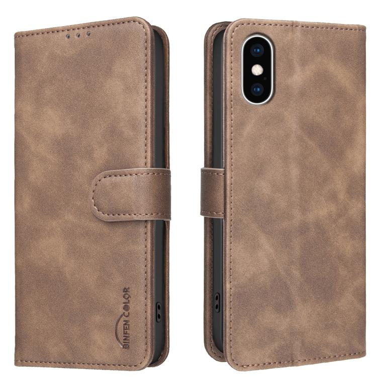 เคสโทรศัพท์หนังวีแกนลายผิวลูกวัวสีพื้นพร้อม RFID สำหรับ iPhone XS Max, สำหรับ iPhone 6 Plus/7 Plus/8 Plus, สำหรับ iPhone 6 / 7 / 8
