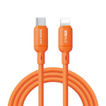 DUX DUCIS ซีรีส์ SILI สายข้อมูลซิลิโคน 27W Type-C เป็น 8 Pin ความยาว 1 ม., Type-C เป็น 8 Pin