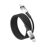 DUX DUCIS ซีรีส์ WLCM สายข้อมูลถักโปร่งใสไล่ระดับ 27W Type-C เป็น 8 Pin ความยาว 1 ม., Type-C เป็น 8 Pin