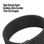 DUX DUCIS ซีรีส์ WLCM สายข้อมูลถักโปร่งใสไล่ระดับ 27W Type-C เป็น 8 Pin ความยาว 1 ม., Type-C เป็น 8 Pin