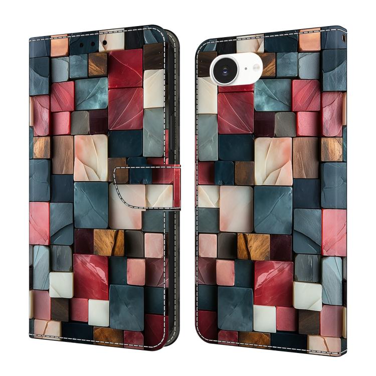 เคสโทรศัพท์หนังวีแกนทาสีใสเหมือนคริสตัล สำหรับ iPhone 17e / 16e, สำหรับ iPhone 17 Pro Max, สำหรับ iPhone 17 Pro, สำหรับ iPhone 17