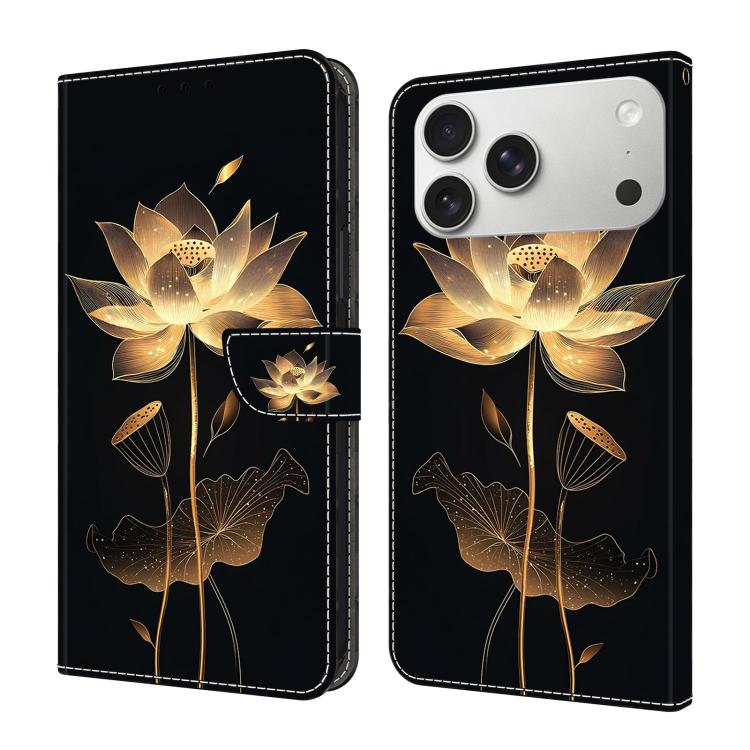 Crystal-Like Painted Vegan Leather Phone Case, For iPhone 17e / 16e, For iPhone 17 Pro Max, For iPhone 17 Pro, For iPhone 17