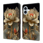 Crystal-Like Painted Vegan Leather Phone Case, For iPhone 17e / 16e, For iPhone 17 Pro Max, For iPhone 17 Pro, For iPhone 17
