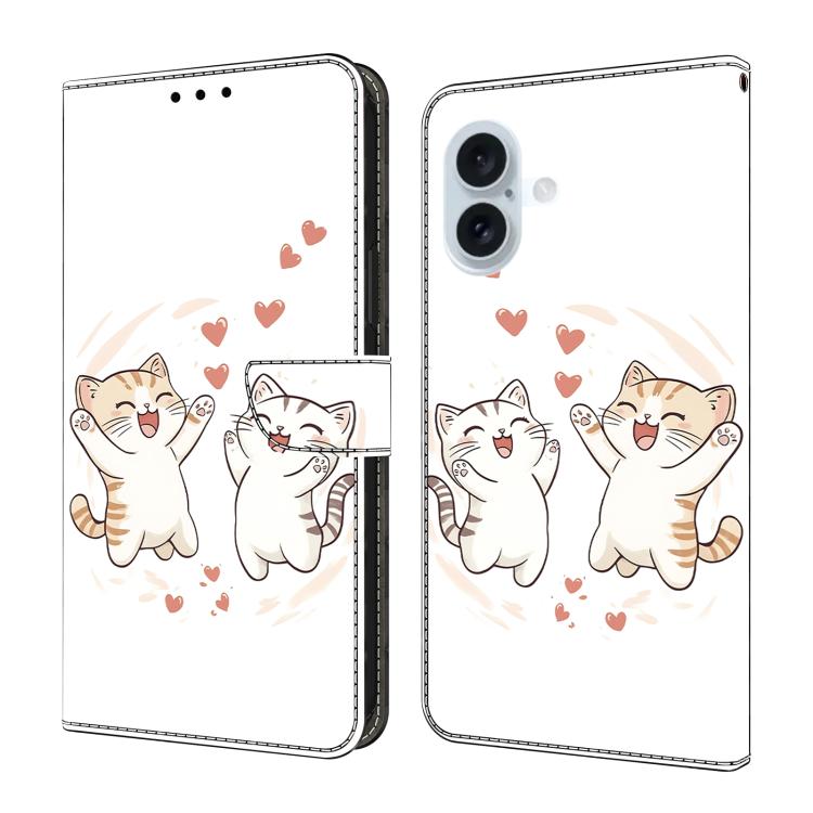 เคสโทรศัพท์หนังวีแกนทาสีใสเหมือนคริสตัล สำหรับ iPhone Air, สำหรับ iPhone 16 Pro Max, สำหรับ iPhone 16 Pro, สำหรับ iPhone 16