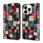 เคสโทรศัพท์หนังวีแกนทาสีใสเหมือนคริสตัล สำหรับ iPhone 15 Pro Max, สำหรับ iPhone 15 Pro, สำหรับ iPhone 14 / 13, สำหรับ iPhone 14 Pro