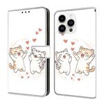 เคสโทรศัพท์หนังวีแกนทาสีใสเหมือนคริสตัล สำหรับ iPhone 15 Pro Max, สำหรับ iPhone 15 Pro, สำหรับ iPhone 14 / 13, สำหรับ iPhone 14 Pro