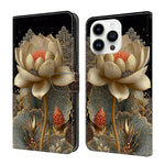 เคสโทรศัพท์หนังวีแกนทาสีใสเหมือนคริสตัล สำหรับ iPhone 15 Pro Max, สำหรับ iPhone 15 Pro, สำหรับ iPhone 14 / 13, สำหรับ iPhone 14 Pro