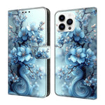 เคสโทรศัพท์หนังวีแกนทาสีใสเหมือนคริสตัล สำหรับ iPhone 15 Pro Max, สำหรับ iPhone 15 Pro, สำหรับ iPhone 14 / 13, สำหรับ iPhone 14 Pro