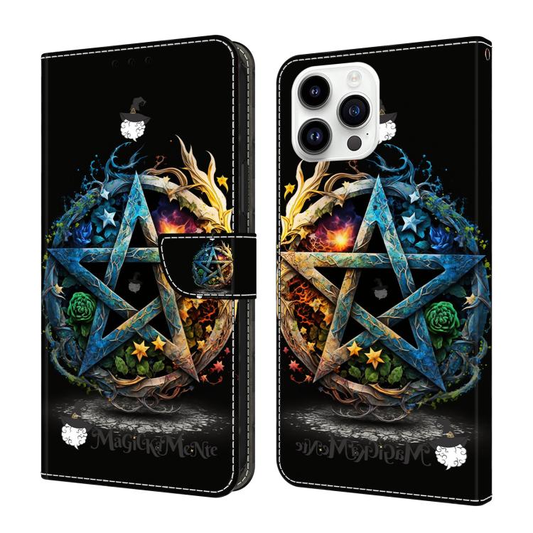 เคสโทรศัพท์หนังวีแกนทาสีใสเหมือนคริสตัล สำหรับ iPhone 15 Pro Max, สำหรับ iPhone 15 Pro, สำหรับ iPhone 14 / 13, สำหรับ iPhone 14 Pro