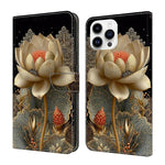 เคสโทรศัพท์หนังวีแกนทาสีใสเหมือนคริสตัล สำหรับ iPhone 15 Pro Max, สำหรับ iPhone 15 Pro, สำหรับ iPhone 14 / 13, สำหรับ iPhone 14 Pro