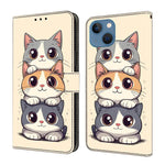 เคสโทรศัพท์หนังวีแกนทาสีใสเหมือนคริสตัล สำหรับ iPhone 15 Pro Max, สำหรับ iPhone 15 Pro, สำหรับ iPhone 14 / 13, สำหรับ iPhone 14 Pro