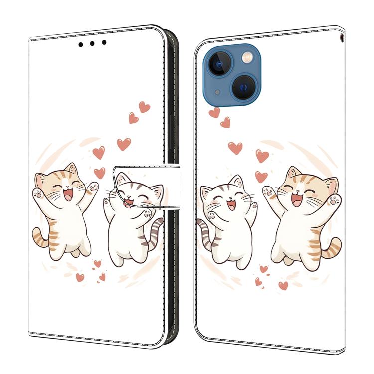 เคสโทรศัพท์หนังวีแกนทาสีใสเหมือนคริสตัล สำหรับ iPhone 15 Pro Max, สำหรับ iPhone 15 Pro, สำหรับ iPhone 14 / 13, สำหรับ iPhone 14 Pro