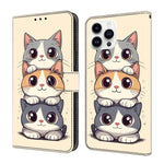 เคสโทรศัพท์หนังวีแกนทาสีใสเหมือนคริสตัล สำหรับ iPhone 15 Pro Max, สำหรับ iPhone 15 Pro, สำหรับ iPhone 14 / 13, สำหรับ iPhone 14 Pro